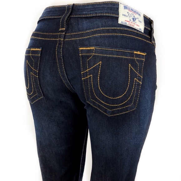 True Religion Denim - TRUE RELIGION Dark Wash Straight Leg Jeans! 29